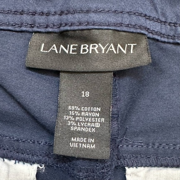 Lane Bryant Genius Fit Jeans Crop Pants Navy Blue Size 18 NWT - Picture 9 of 9